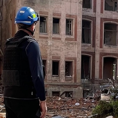 Scansione di siti storici danneggiati in Ucraina. Una case history